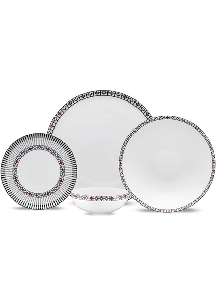Lüxline 24 Parça 6 Kişilik Yemek Takımı