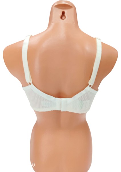 C Cup Telsiz Süngerli Önü Kumaş ve Tül Detaylı Yandan Destek Telli Toparlayıcı Sütyen fiyatları