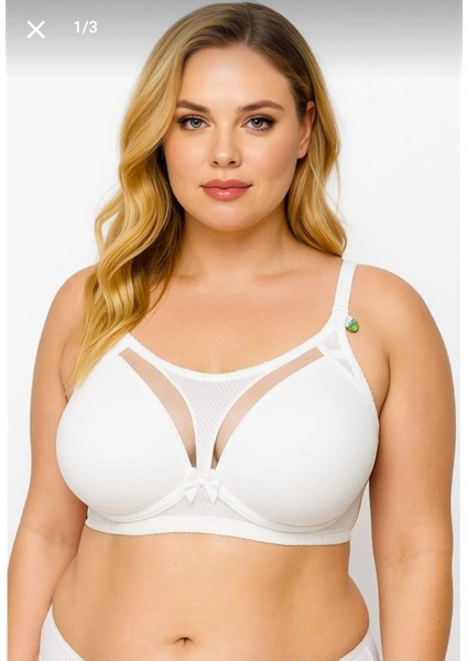 C Cup Telsiz Süngerli Önü Kumaş ve Tül Detaylı Yandan Destek Telli Toparlayıcı Sütyen modelleri