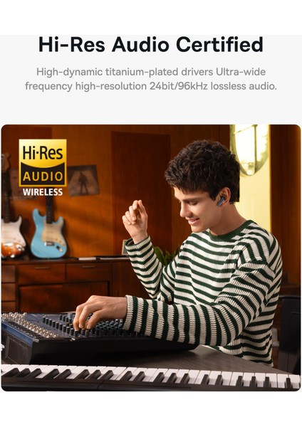 Bowie M2S Pro Hybrid Anc, Bluetooth Kulaklık, Beyaz