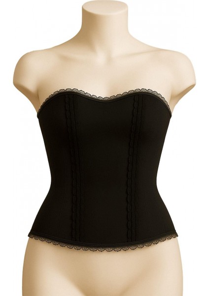 Siyah Mı Emay 9155 F Fırfırlı Terletici Büstiyer