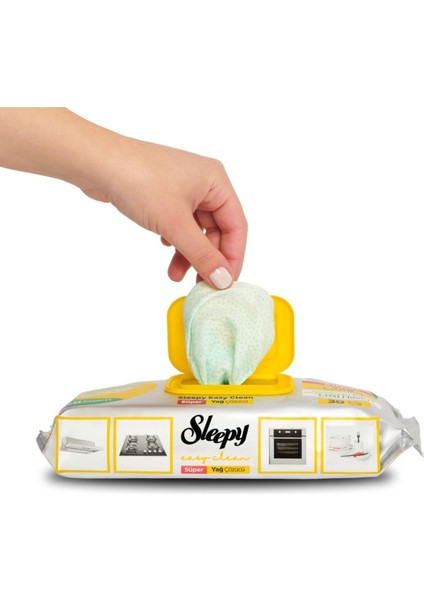 Sleepy Easy Clean Süper Yağ Çözücü Havlu 30 Yaprak fiyatları