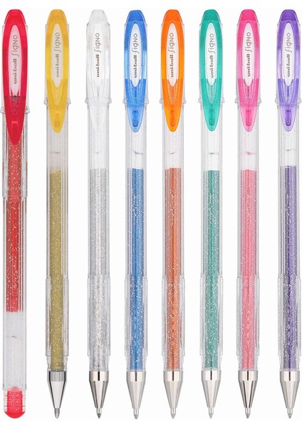 -Ball Signo Sparkling 1.0 Simli Jel Kalem Seti 8 Renk