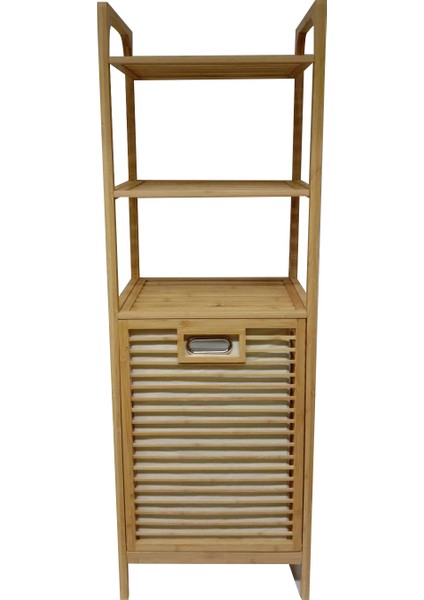 Bambu 3 Raflı Kirli Sepeti Çok Amaçlı Banyo Düzenleyici Organizer Raf fırsatları