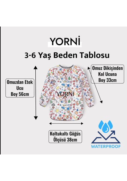 3-6 Yaş Family Sıvı Geçirmez, Uzun Kollu Çocuk Faaliyet Aktivite Boyama Etkinlik Önlüğü, Önlük fiyatları