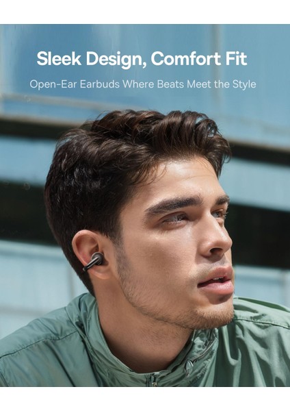 Bowie Mc1 Kulak Klipsli Kulaklık, Bluetooth 5.4, 40 Saat Pil, Aı Bass, IP57 Su Geçirmez, Siyah indirimleri