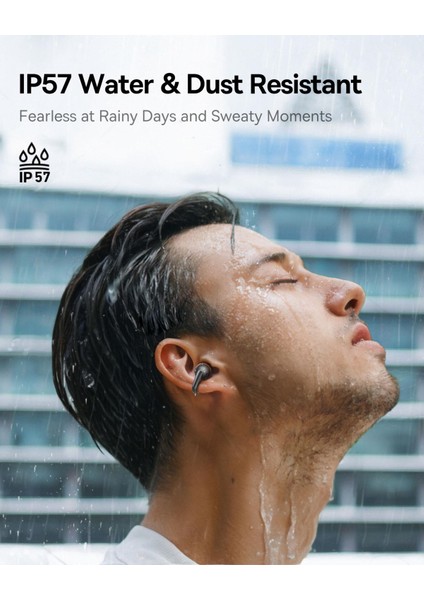 Bowie Mc1 Kulak Klipsli Kulaklık, Bluetooth 5.4, 40 Saat Pil, Aı Bass, IP57 Su Geçirmez, Siyah