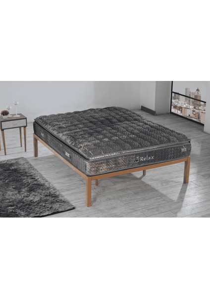 Relax Tavşantüyü Kumaş Paket Yaylı Ortopedik Yatağı- 32CM Yükseklik