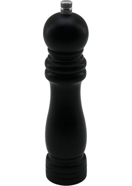 Siyah Ahşap Büyük= Çap: 4.5cm - Uzunluk: 19.5cm Tuz - Baharat Öğütücü (4887)