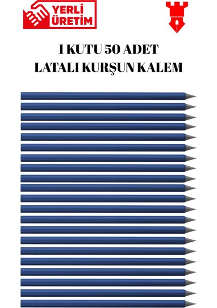 Kurşun Kalem 50 Adet Doğal Kurşun Kalem Latalı Okul Kreş Iş fırsatları