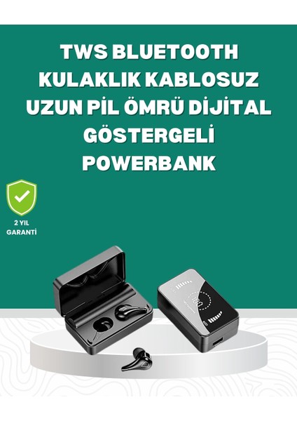 Ayna Tasarımlı Şarj Kutulu Bluetooth 5.1 Kulaklık