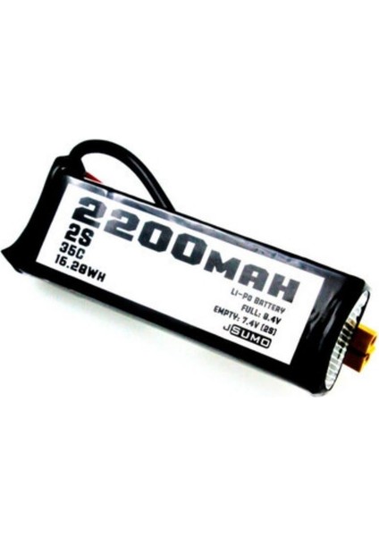 2s 7.4V Lipo (Li-Po) Lityum Polimer Batarya - 2200MAH 35C fiyatları