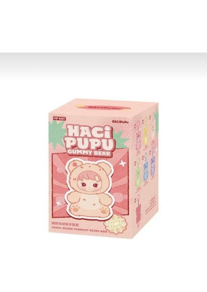 Popmart Haci Pupu Gummy Bear Labubu Yeni Seri Tatlı Peluş Oyuncak