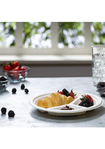 Doğa Dostu Tabak 26cm 3 Gözlü 50li fırsatları