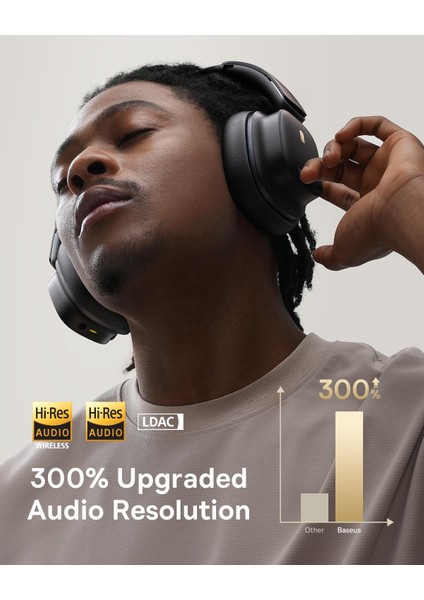 Bowie 30 Max Anc Kulaküstü Bluetooth Kulaklık, Siyah