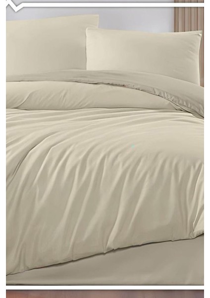 Onur Lastikli Çarşaflı Çift Kişilik Nevresim Takımı Kahve Kahve