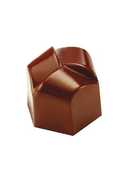 Innovation Polikarbon Pralin Çikolata Kalıbı Asimetrik Prizma PC15 PC15 - 26 x 23 x 21 H mm