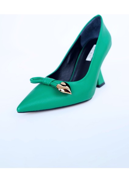Kadın Topuklu Ayakkabı Z711582-YEŞIL