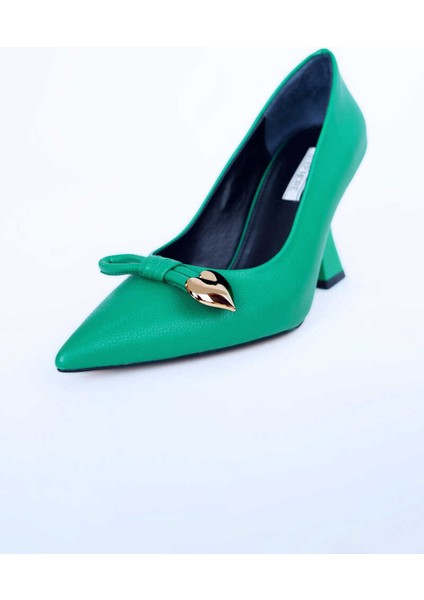Kadın Topuklu Ayakkabı Z711582-YEŞIL
