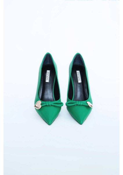 Kadın Topuklu Ayakkabı Z711582-YEŞIL