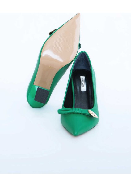 Kadın Topuklu Ayakkabı Z711582-YEŞIL