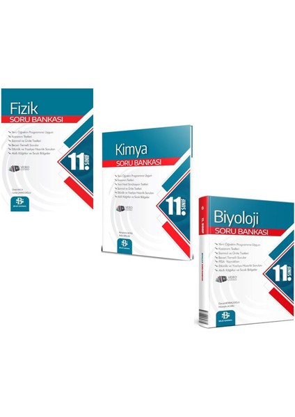Bilgi Sarmal 11.sınıf Fizik Kimya ve Biyoloji Soru Bankası Seti 3 Kitap
