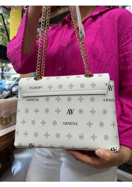 Bayan Çanta- 340 Beyaz Baskılı fiyatları