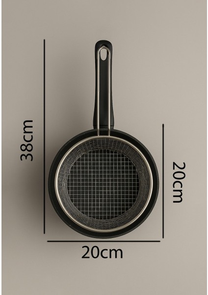 Kızartma Tavası ve Fritöz Teli – Dayanıklı Granit, Pratik Kullanım, Kolay Temizlik fırsatları