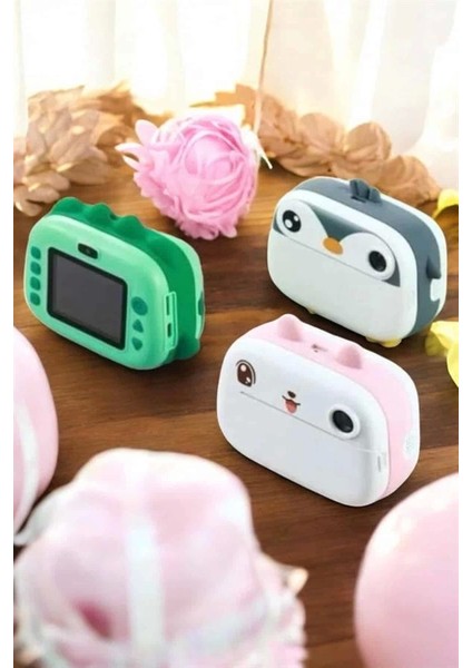 Çocuklar Için Özel Fotoğraf Makinesi Printer Kamera Taşınabilir Hd modelleri