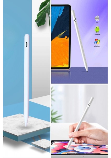 Evrensel Tablet ve Dokunmatik Telefonlarla Uyumlu Hassas Çizim ve Tasarım Kalemi