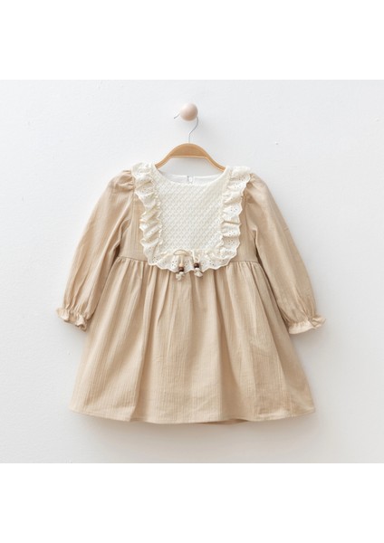 Fırfırlı Fiyonklu Kız Bebe Elbise fiyatları