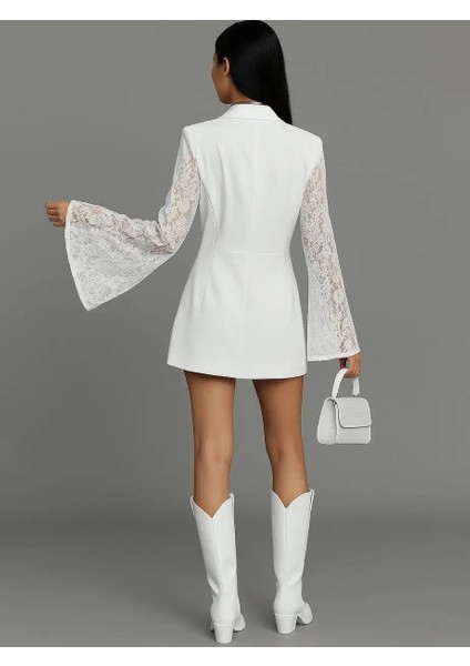 Budaphest Dantel Detaylı Ceket Elbise modelleri