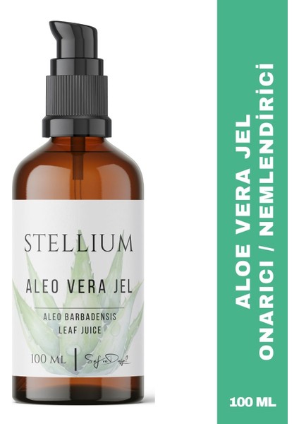 Saf Aloe Vera Jeli – Nemlendirici & Onarıcı Jel | Cilt, Güneş Yanığı ve Tıraş Sonrası Bakım