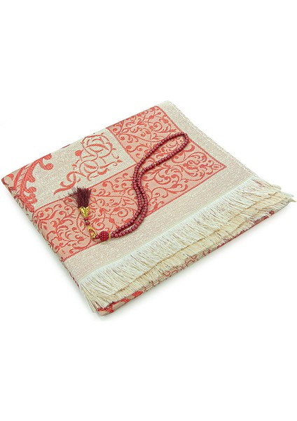 Hediyelik Şantuk Çantalı, Tesbihli, Çeyizlik Seccade Seti - Bordo fiyatları