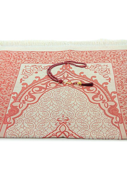 Hediyelik Şantuk Çantalı, Tesbihli, Çeyizlik Seccade Seti - Bordo modelleri