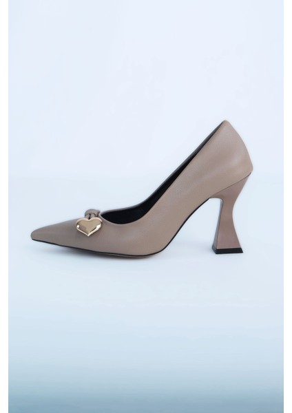 Kadın Topuklu Ayakkabı Z711582-VIZON modelleri