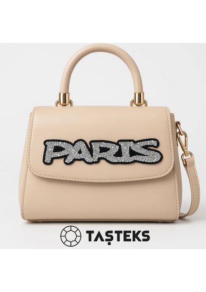 Taşlı Ütülenebilen Veya Sticker Olarak Kullanılabilen Paris Yazı Modeli fiyatları