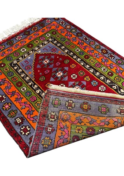 El Dokuma 1971 Koleksiyonluk 100X135 Kök Boya Selendi Halısı fırsatları