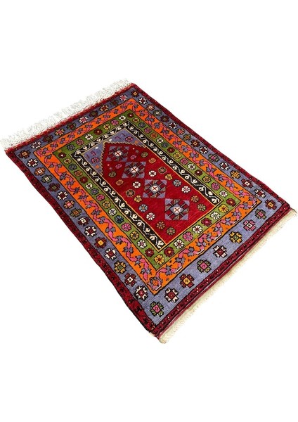 El Dokuma 1971 Koleksiyonluk 100X135 Kök Boya Selendi Halısı indirimleri