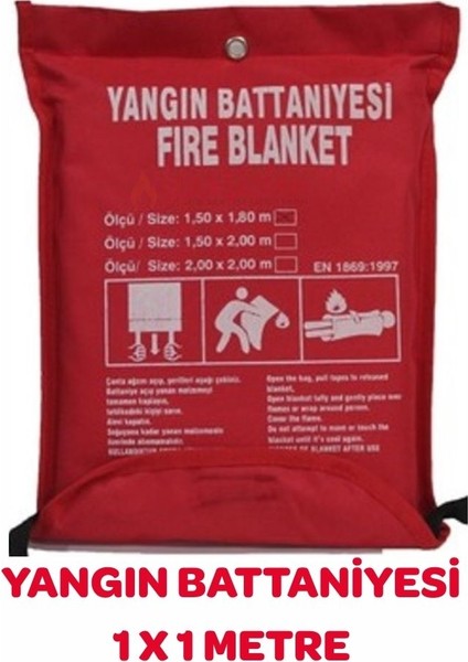 Yangın Battaniyesi / Fire Blanket / (1x1 -1.5x2 - 2x2 Metre)
