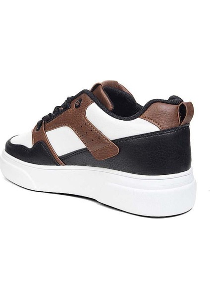 Jack&lion Erkek Sneaker Alaca Desen Siyah Taba Beyaz Ayakkabı