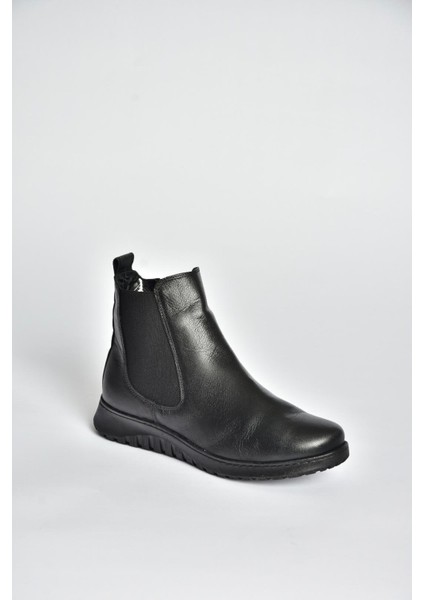 V324501103 Siyah Hakiki Deri Kadın Bot fırsatları