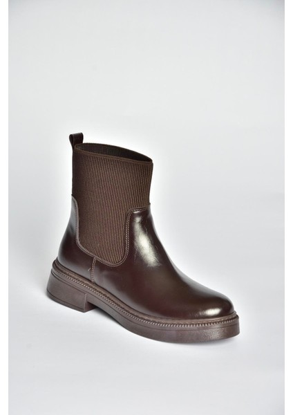 V676556909 Kahverengi Lastik Detaylı Kadın Bot fırsatları