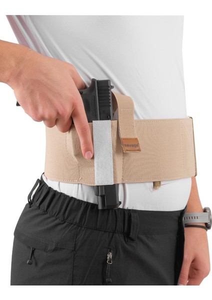 Korse Tabanca Kılıfı - Savage - Şarjörlü/kelepçeli - Kum modelleri