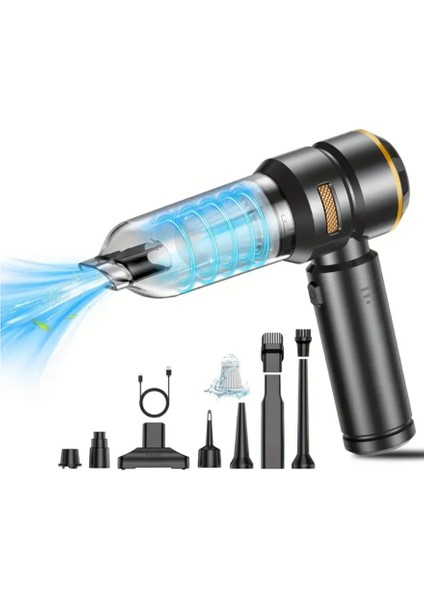 PRO HL-1212 Brushless Vakumlu Şarjlı Elektrikli El Süpürgesi 16000PA Güçlü Emiş, 6000mAh Batarya, 100W – Ev, Ofis, Araç Kullanımı İçin fırsatları