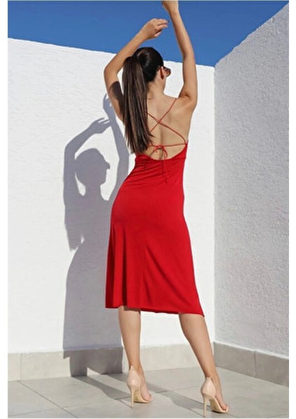 Kadın Sırt Dekolte Gecelik Elbise modelleri