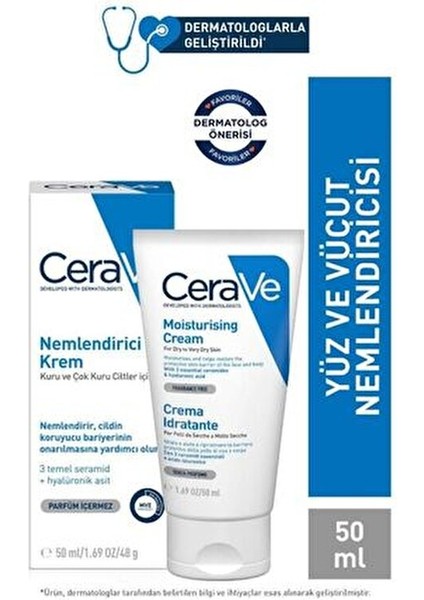 Nemlendırıcı Cream Çok Kuru Cilt 50 ml