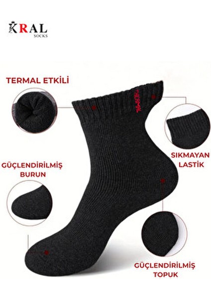 Termal Kışlık Kalın Çorap (3 - Çift) Erkek Kadın Unisex Pamuklu Havlu Çorabı fiyatları