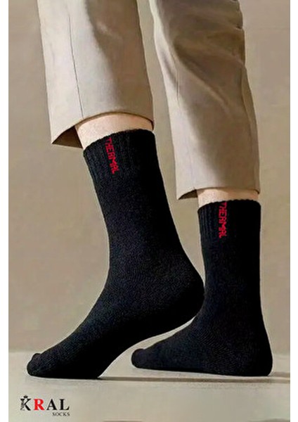 Termal Kışlık Kalın Çorap (3 - Çift) Erkek Kadın Unisex Pamuklu Havlu Çorabı fırsatları
