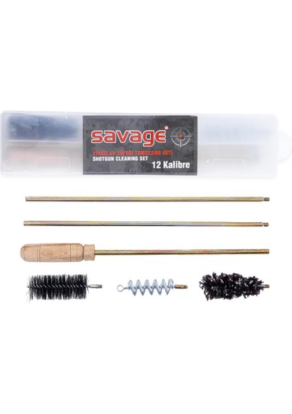 Tüfek Harbi Takımı - Temizleme Seti - Savage - 12 cl - Kutulu